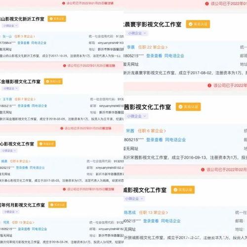 明星工作室接连注销,揭秘娱乐圈幕后企业动向