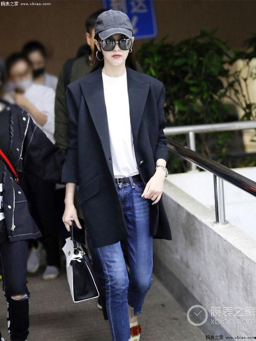 明星西服图片女,西服造型下的优雅女生